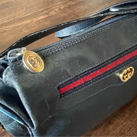 GUCCI Authentic Vintage Web Sherry Line Guccissima Ophidia Crossbody Bag